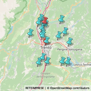 Mappa Via Alessandro Manzoni, 38122 Trento TN, Italia (6.74789)
