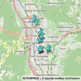 Mappa Piazzetta Nicolò Rasmo, 38122 Trento TN, Italia (1.06462)