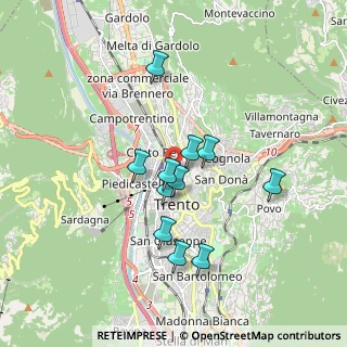 Mappa Via Alessandro Manzoni, 38122 Trento TN, Italia (1.43091)