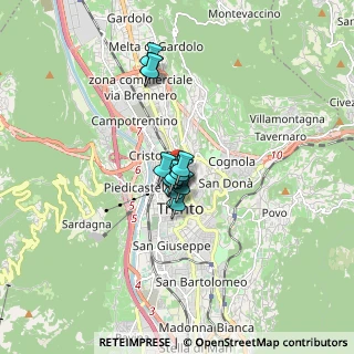 Mappa Via Alessandro Manzoni, 38122 Trento TN, Italia (0.95308)