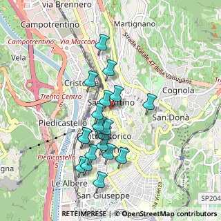 Mappa Piazza Raffaello Sanzio, 38122 Trento TN, Italia (0.8265)