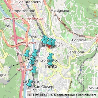 Mappa Via Alessandro Manzoni, 38122 Trento TN, Italia (0.79333)