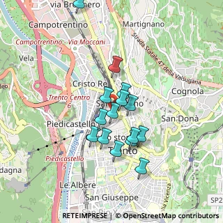 Mappa Via Clementino Vannetti, 38122 Trento TN, Italia (0.70533333333333)