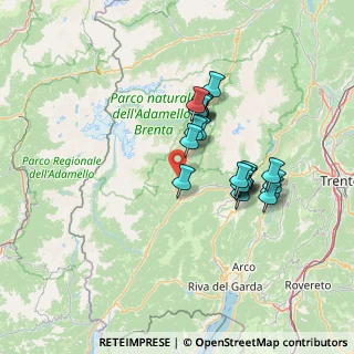 Mappa Via alle Fontane, 38094 Porte di Rendena TN, Italia (11.6265)