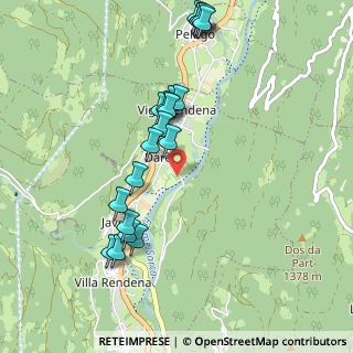 Mappa Via alle Fontane, 38094 Porte di Rendena TN, Italia (1.0135)