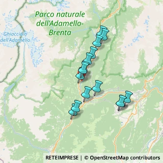 Mappa Via alle Fontane, 38094 Porte di Rendena TN, Italia (5.904)