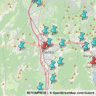 Mappa Via della Pontara, 38122 Trento TN, Italia (5.537)