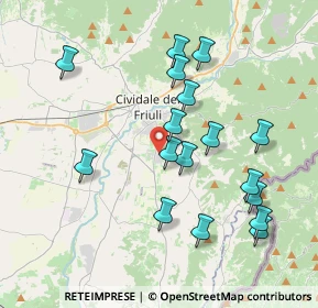 Mappa Via Doria, 33043 Cividale del Friuli UD, Italia (3.83471)