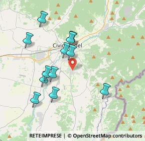 Mappa Via Doria, 33043 Cividale del Friuli UD, Italia (3.54417)