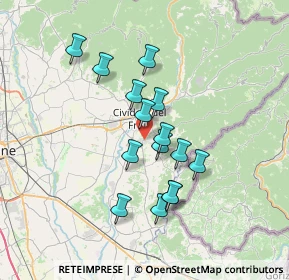 Mappa Via Doria, 33043 Cividale del Friuli UD, Italia (5.81133)