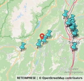 Mappa SP18, 38070 Vezzano TN, Italia (9.7525)