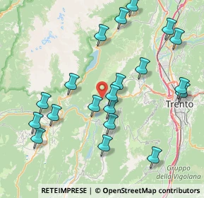 Mappa SP18, 38070 Vezzano TN, Italia (8.5765)