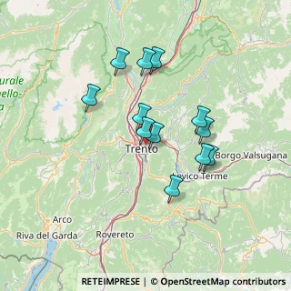 Mappa Via della Meridiana, 38122 Trento TN, Italia (11.6975)