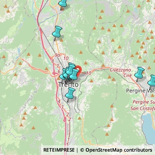 Mappa Via della Meridiana, 38122 Trento TN, Italia (3.25167)