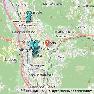 Mappa Via della Meridiana, 38122 Trento TN, Italia (1.69154)