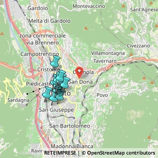 Mappa Via della Meridiana, 38122 Trento TN, Italia (1.52714)