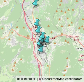 Mappa Salita della Spalliera, 38121 Trento TN, Italia (1.70273)