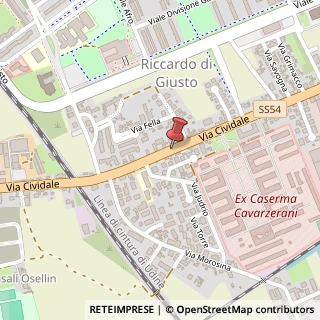Mappa Via cividale 148, 33100 Udine, Udine (Friuli-Venezia Giulia)