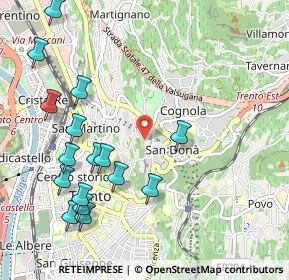 Mappa Piazza Madonna delle Laste, 38121 Trento TN, Italia (1.19688)