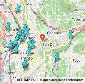 Mappa Piazza Madonna delle Laste, 38121 Trento TN, Italia (1.205)