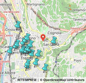 Mappa Piazza Madonna delle Laste, 38121 Trento TN, Italia (1.0985)