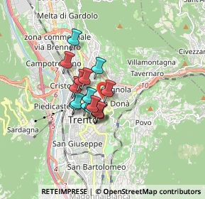 Mappa Piazza Madonna delle Laste, 38121 Trento TN, Italia (1.03875)