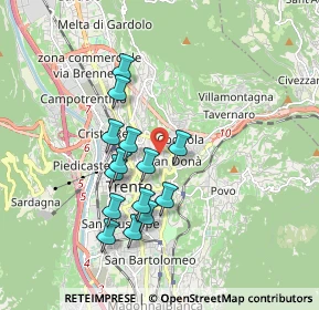 Mappa Piazza Madonna delle Laste, 38121 Trento TN, Italia (1.56571)