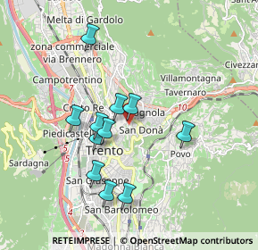 Mappa Piazza Madonna delle Laste, 38121 Trento TN, Italia (1.58273)