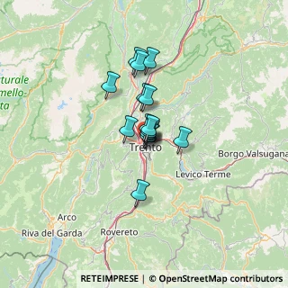 Mappa Via Dogana, 38122 Trento TN, Italia (7.27533)