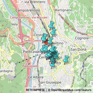Mappa Via Dogana, 38100 Trento TN, Italia (0.5745)