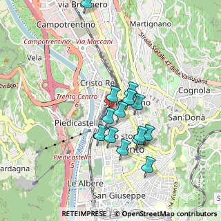 Mappa Via Dogana, 38100 Trento TN, Italia (0.74286)