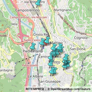 Mappa Via Dogana, 38100 Trento TN, Italia (0.92737)