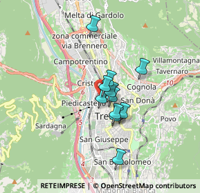 Mappa Via Dogana, 38100 Trento TN, Italia (1.12364)