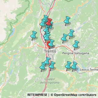 Mappa Via Dogana, 38122 Trento TN, Italia (6.76737)