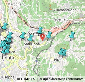 Mappa Cognola, 38121 Trento TN, Italia (1.403)