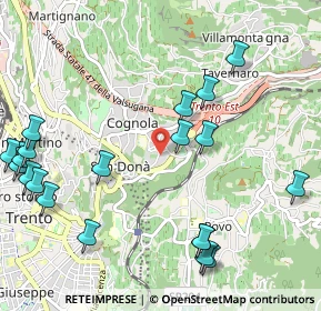 Mappa Cognola, 38121 Trento TN, Italia (1.3165)