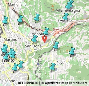 Mappa Cognola, 38121 Trento TN, Italia (1.388)