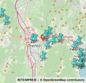 Mappa Cognola, 38121 Trento TN, Italia (5.3155)
