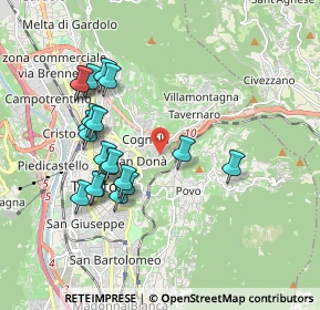 Mappa Cognola, 38121 Trento TN, Italia (1.8175)