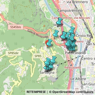 Mappa Via del Maso Scala, 38121 Trento TN, Italia (0.9)