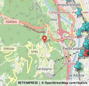 Mappa Via del Maso Scala, 38121 Trento TN, Italia (1.832)