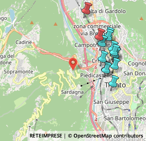 Mappa Via del Maso Scala, 38121 Trento TN, Italia (2.03071)