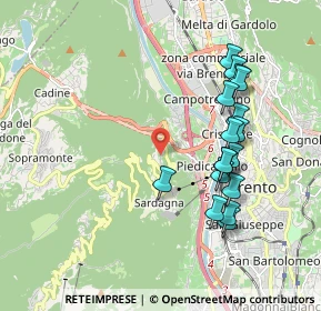 Mappa Via del Maso Scala, 38121 Trento TN, Italia (1.89588)