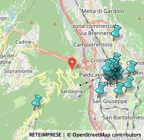 Mappa Via del Maso Scala, 38121 Trento TN, Italia (2.2885)