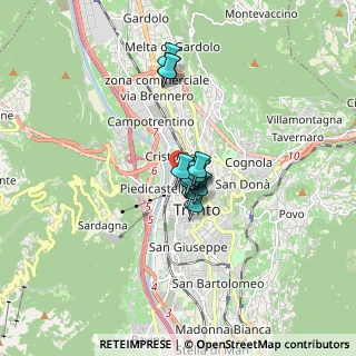 Mappa Trento-Stazione Fs, 38121 Trento TN (0.96)