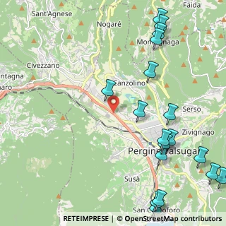 Mappa Via al Dos de la Roda, 38100 Trento TN, Italia (3.135)