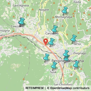 Mappa Via al Dos de la Roda, 38100 Trento TN, Italia (2.31909)