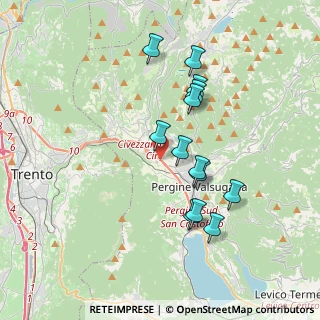 Mappa Via al Dos de la Roda, 38100 Trento TN, Italia (3.29308)