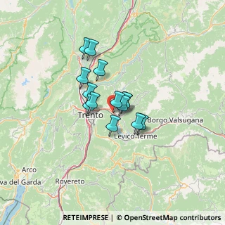 Mappa Via al Dos de la Roda, 38100 Trento TN, Italia (8.35714)