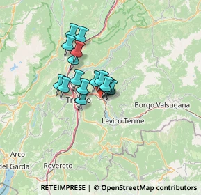 Mappa Via al Dos de la Roda, 38100 Trento TN, Italia (8.3675)